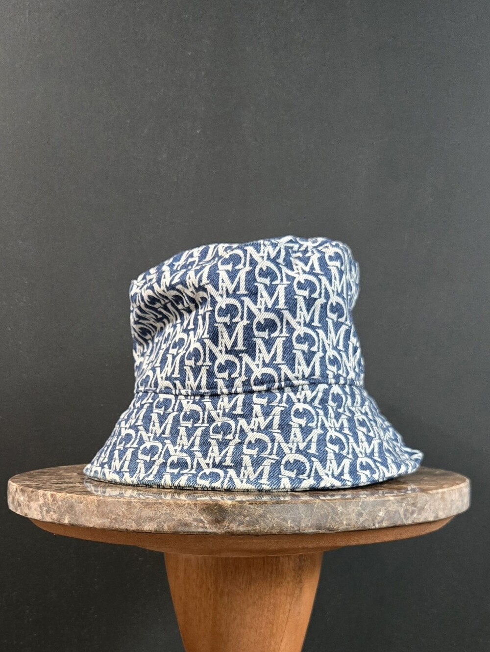 mango | monogram logo bucket hat | denim cap | sun hat